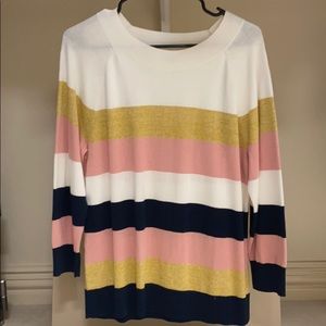 Loft Light weight striped sweater